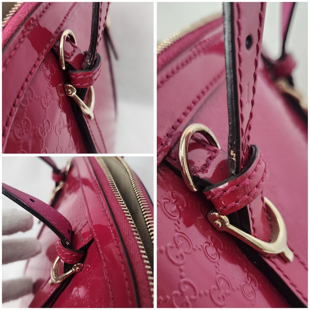 Auth Gucci Micro GG Pink 2Way Leather Bag - Picture 11 of 11